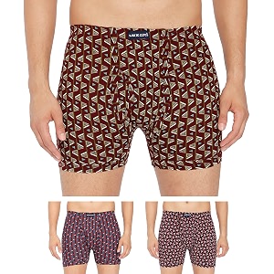 lux cozi men39s cotton boxers pack of 3