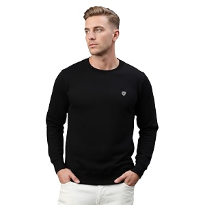 Lux Cozi Mens Cotton Blend Casual Crew