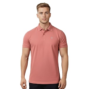 Lux Cozi Mens Cotton Blend Polo T-Shirt