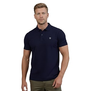 Lux Cozi Mens Cotton Blend Polo T-Shirt