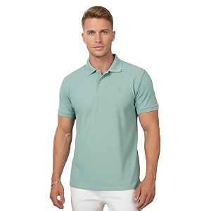 Lux Cozi Mens Cotton Blend Polo T-Shirt