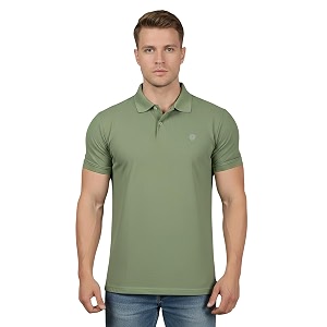 Lux Cozi Mens Cotton Blend Polo T-Shirt
