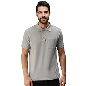 Lux Cozi Mens Half Sleeve Soild Casual