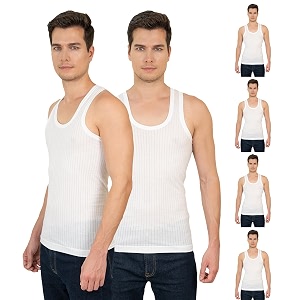 Lux Cozi Mens Pack of 6 White
