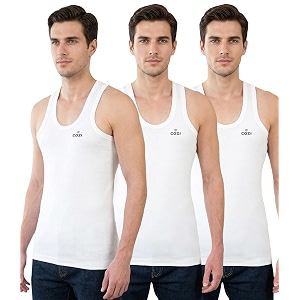Lux Cozi Mens Solid Vest Pack of