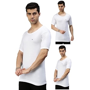 Lux Cozi Mens Half Sleeve Vest Pack