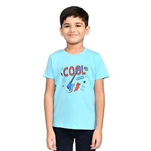 Lux Cozi Printed Round Neck Half Sleeve