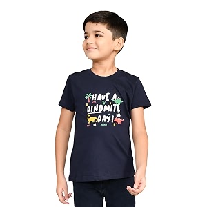 Lux Cozi Printed Round Neck Half Sleeve