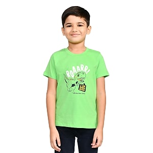 Lux Cozi Printed Round Neck Half Sleeve