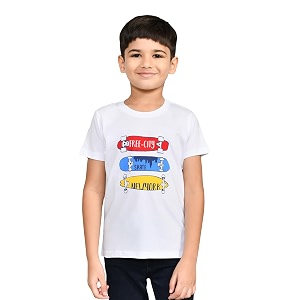Lux Cozi Printed Round Neck Half Sleeve