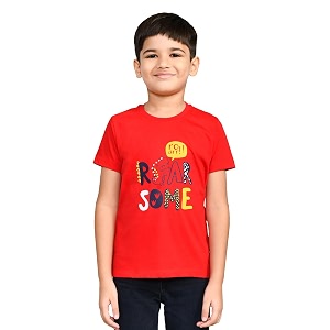Lux Cozi Printed Round Neck Half Sleeve
