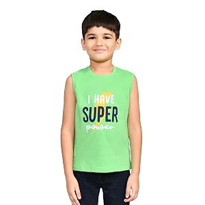 Lux Cozi Printed Round Neck Sleeveless Cotton