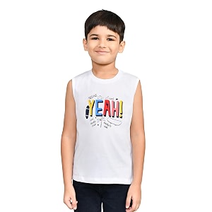 Lux Cozi Printed Round Neck Sleeveless Cotton