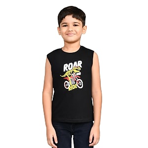 Lux Cozi Printed Round Neck Sleeveless Cotton