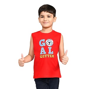 Lux Cozi Printed Round Neck Sleeveless Cotton