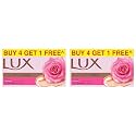 LUX Even Toned Glow|Buy 4 Get 1 Offer|Rose & Vitamin E Bathing Soap|For Glowing Skin| Beauty Soaps|150 g (Pack of 2)