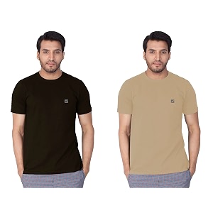 lux nitro pack of 2 men39s round neck tshirt