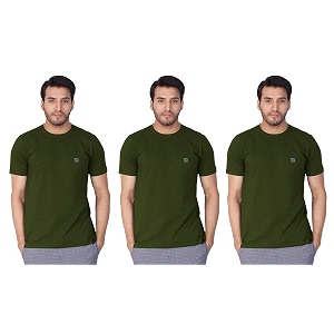 lux nitro men39s regular fit round neck t-shirt_rifle green