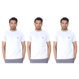 lux nitro men39s regular fit round neck t-shirt_white