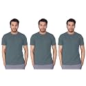 Lux Nitro Men's Regular Fit Round Neck T-Shirt_Lead