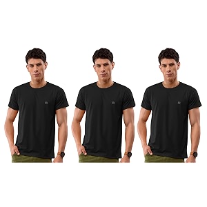 lux nitro men39s regular fit round neck t-shirt_black