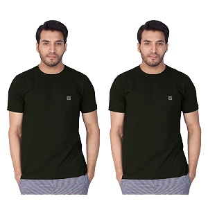 lux nitro men39s solid modern fit round neck t-shirt_licorice 4xl