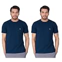 Lux Nitro Men's Solid Modern Fit (Round Neck T-Shirt_MYKONAS Blue 2XL)
