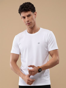 Lux Nitro Men Solid Round Neck Pure