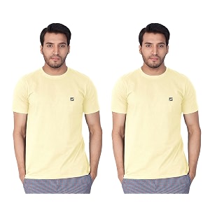 lux nitro pack of 2 men39s round neck solid tshirt