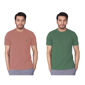 lux nitro pack of 2 men39s round neck tshirt