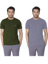 Lux Nitro Solid Men Round Neck Multicolor