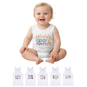 LUX PARKER Unisex Baby Regular Fit Vest