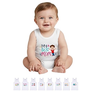 LUX PARKER Unisex Baby Regular Fit Vest