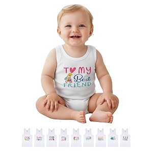LUX PARKER Unisex Baby Regular Fit Vest