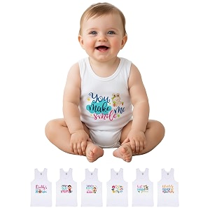 LUX PARKER Unisex Baby Regular Fit Vest