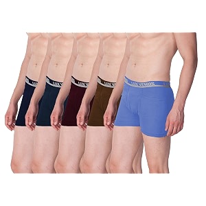 LUX VENUS Mens Pack of 5 Plain