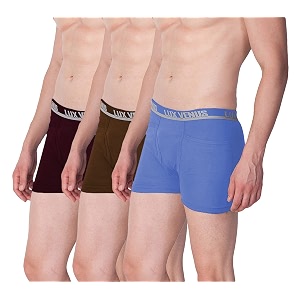 LUX VENUS Mens Pack of 3 Plain