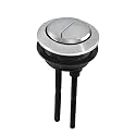 LUXART Replaceable 58mm Round Dual Flush Push Button - Toilet Water Tank Flushing Button| Round Button for Lid Cover of Toilet Water TankLid Hole Should be at Least 58 mm to 68 mm