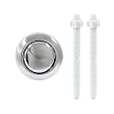 LUXART Replaceable Round Dual Flush Push Button - Toilet Water Tank Flushing Button| Round Button for Lid Cover of Toilet Water Tank Lid Hole Should be at Least (38 MM Round)