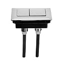 LUXART Replaceable Square Dual Flush Push Button - Toilet Water Tank Flushing Button| Round Button for Lid Cover of Toilet Water Tank Lid Hole Should be at Least (70 MM Square)
