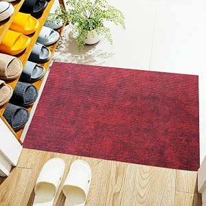 luxe home arizona soft polypropylene dust trapper entrance door matfloor mat for home kitchen hallway restaurant living room hotels maroon_40x60_piece of 1