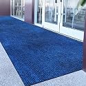 Luxe Home Arizona Soft Polypropylene Dust Trapper Entrance Carpet Floor Mat for Home, Kitchen, Hallway, Restaurant, Living Room, Hotels (Blue_4x12_Piece of 1)