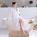 LUXE HOME INTERNATIONAL Microfiber Bath Mat Super Soft Non Slip Vegas Rectangular Mats For Bathroom,Door(45x75 cm,Rust)Pack of 1