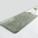 LUXE HOME INTERNATIONAL Microfiber Bath Mat Super Soft Non Slip Vegas Rectangular Mats For Bathroom,Door(60x90 cm,Pastel Green)Pack of 1