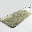 LUXE HOME INTERNATIONAL Microfiber Bath Mat Super Soft Non Slip Vegas Rectangular Mats For Bathroom,Door(60x90 cm,Green)Pack of 1