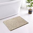 LUXE HOME INTERNATIONAL Shaggy Chenille Bath Mat