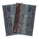 Luxe Home Bath Mat Super Soft Anti Skid Slip Water Soak Washable Oyster Door Mats for Home, Bathroom Mat, Floor Mat, Kitchen Mat for Floor (38x58 cm) Sandune, Pack of 2
