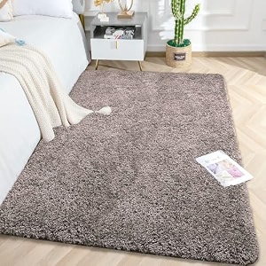 luxe home international carpet super soft anti slip vegas rectangular rugs for bedroomlivingroomcocoa4x6 feetgrey