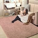 LUXE HOME INTERNATIONAL Carpet Super Soft Anti Slip Vegas Rectangular Rugs For Bedroom,Livingroom(Peach,3X5 Feet)