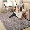 LUXE HOME INTERNATIONAL Carpet Super Soft Anti Slip Vegas Rectangular Rugs For Bedroom,Livingroom(Cocoa,3X5 Feet),Grey